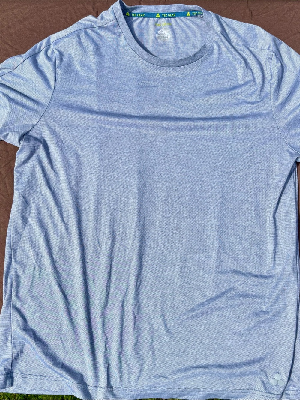 tek gear Light silver grey Short Sleeve Performance Crew Neck Shirt